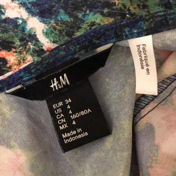 H&M Watercolor Pattern Racerback Tank - Picture 4 of 4